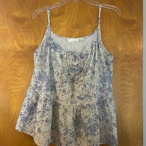 Flowy Blue Women's Spaghetti Strap Top